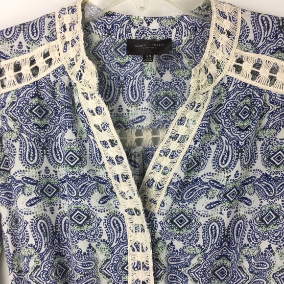 Romeo & Juliet Couture Sexy Paisley Print Romper - Picture 5 of 9